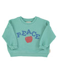 Peace turquoise sweatshirt