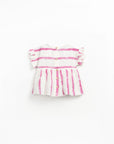 Tunic pink striped girls