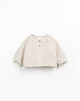 Jersey knitted cardigan