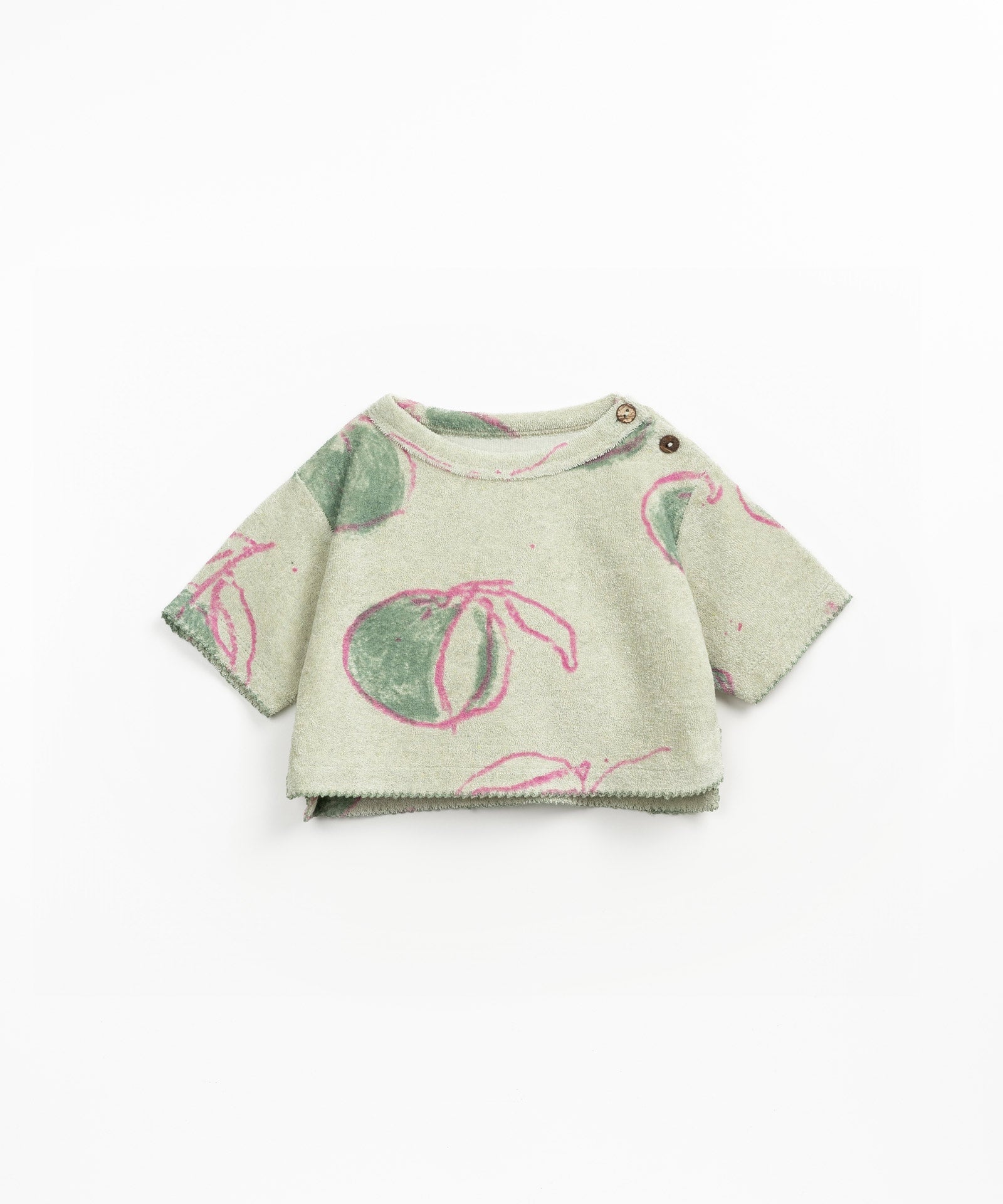PRINTED PLUSH SWEATER MINT