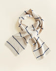 Igor scarf HVID - cream/blue