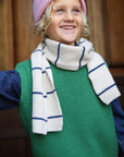 Igor scarf HVID - cream/blue