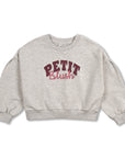Easy sweater logo grey melange