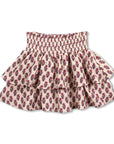 Mini smock skirt paisley
