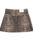Simple skirt leopard