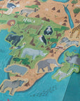 Animal world poster & stickers