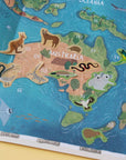 Animal world poster & stickers