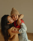 Beanie Fonzie HVID - Sand - (2/5y)