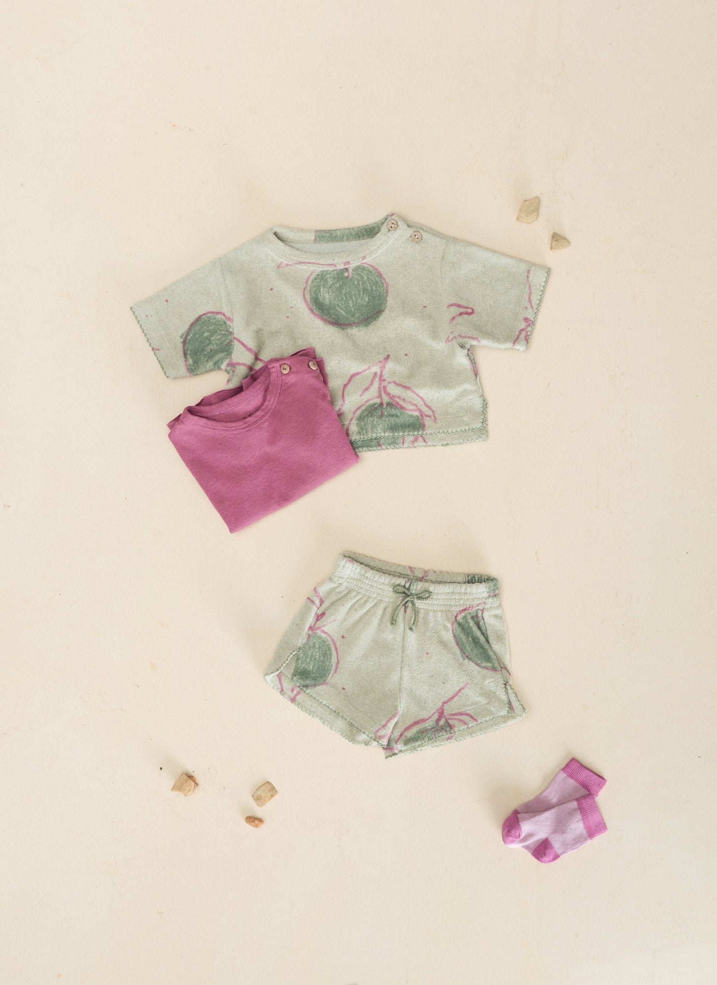 PRINTED PLUSH SWEATER MINT