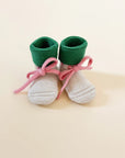 Booties HVID - Cream/grass