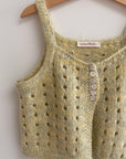 Wool knit vest beige