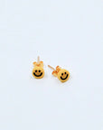 Pepper smiley stud earrings