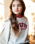 Easy sweater logo grey melange
