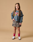 Simple skirt leopard