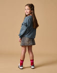 Simple skirt leopard