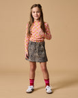 Simple skirt leopard
