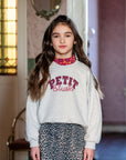 Easy sweater logo grey melange
