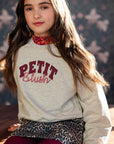 Easy sweater logo grey melange