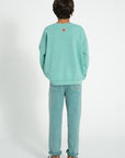 Peace turquoise sweatshirt