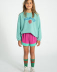 Peace turquoise sweatshirt