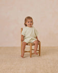 Waffle T-shirt & short set mint