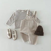 Rib dungarees