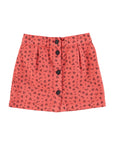 Raspberry short skirt