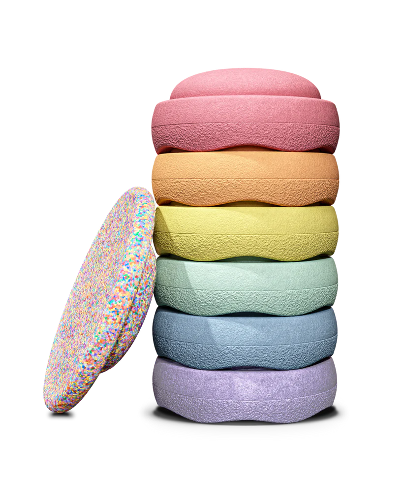 Stapelstein® Pastel  - set 6 + board