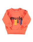 Orange music sweater baby