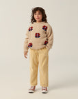 Flower knit jumper