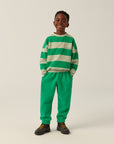 Green stripes sweater