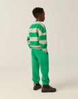 Green stripes sweater