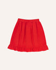 Red corduroy skirt