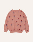 Flower pink sweater