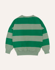Green stripes sweater