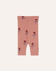 Flower pink baby leggings