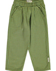 Green checkered trousers kids
