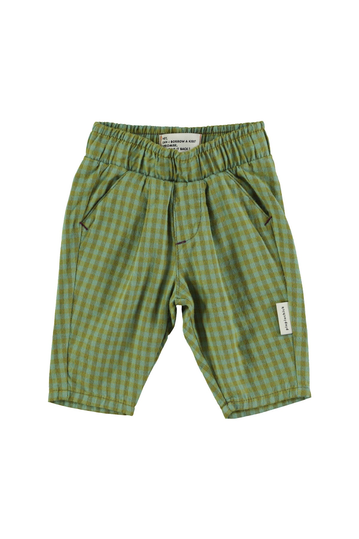 Green checkered trousers baby