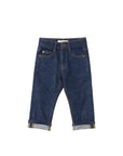 Denim straight leg