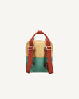 Rugzak Colorblocking sandy yellow + aquatic green