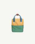 Rugzak Colorblocking sandy yellow + aquatic green