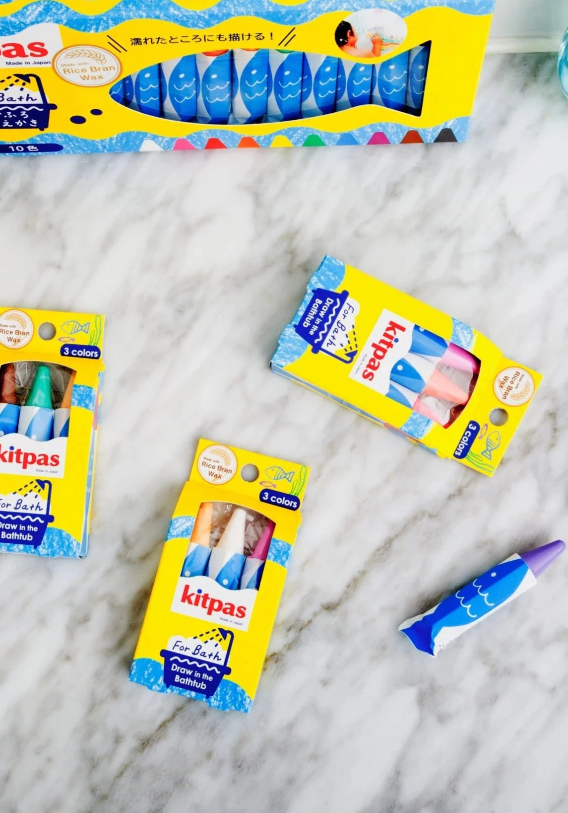 Badkrijtjes 10st incl spons