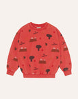 Mountains Red Sweatshirt