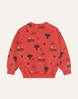 Mountains Red Sweatshirt