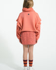 Raspberry short skirt