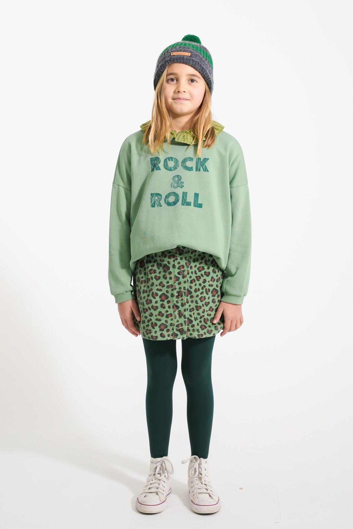 Rock & Roll sweater mintgroen