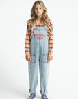 terry cotton sweatshirt | light pink w/ double stripes
