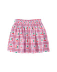 Cherries allover short skirt lilac