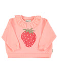 Strawberry collar sweatshirt