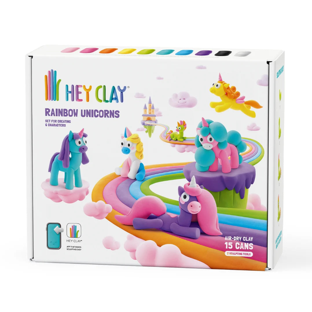 HeyClay rainbow unicorns